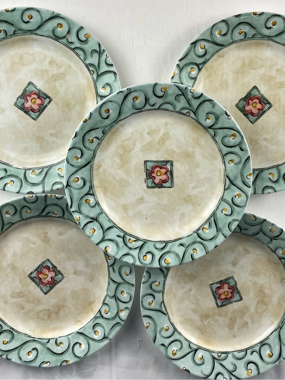 Corelle Watercolors Luncheon Plates -81/2” - Set of 5